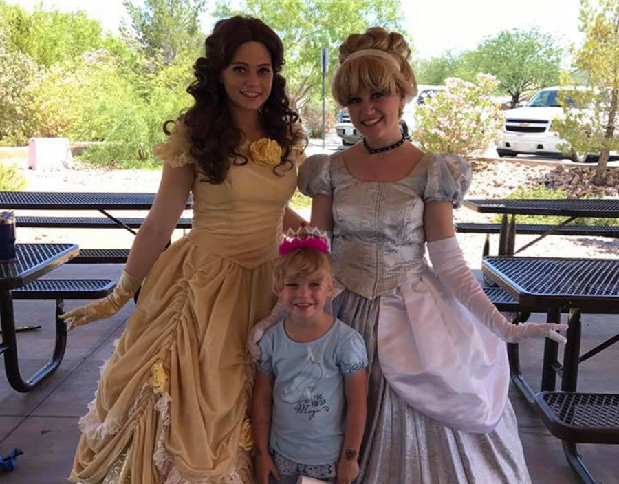 Ice Queen with Young Girl