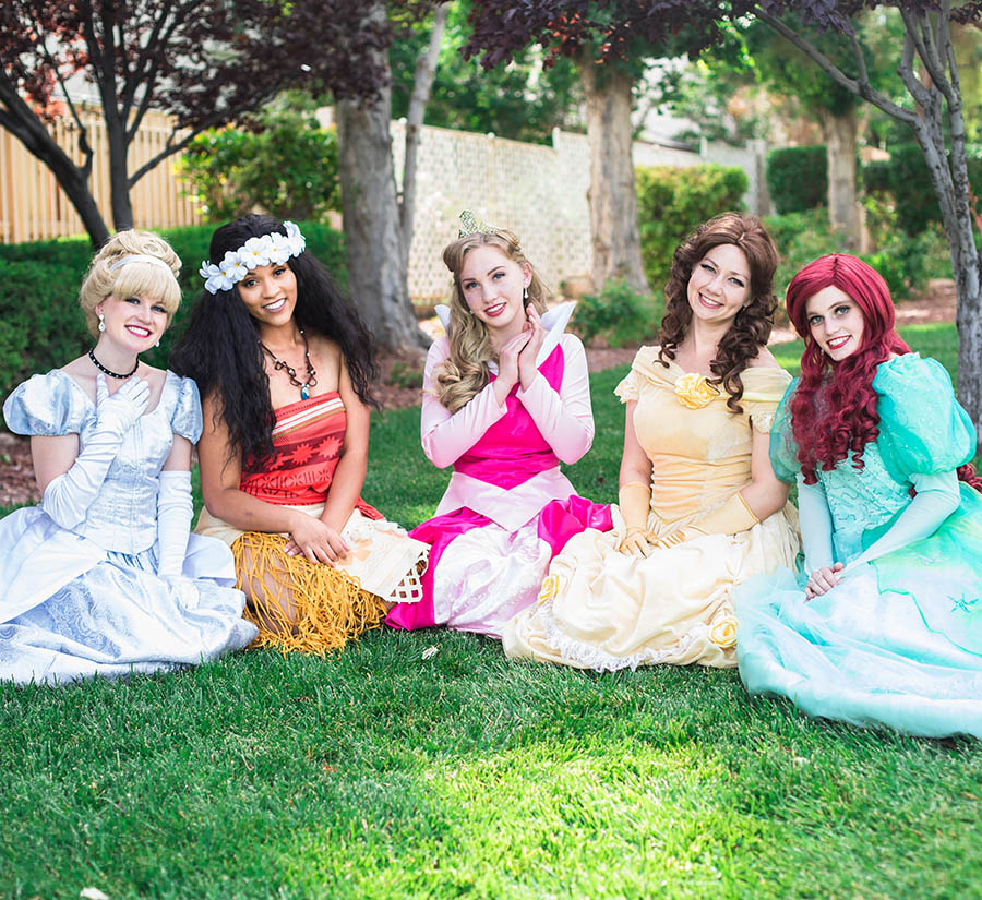 Cinderella with little princess